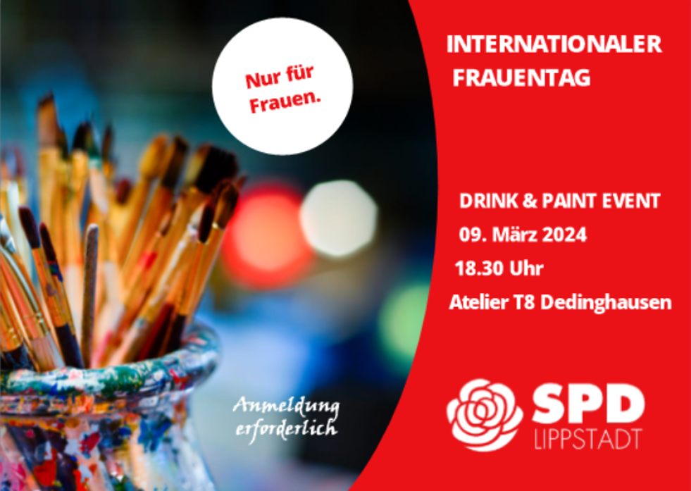  Internationaler Frauentag: Drink & Paint Event › SPD Lippstadt Bildidee 